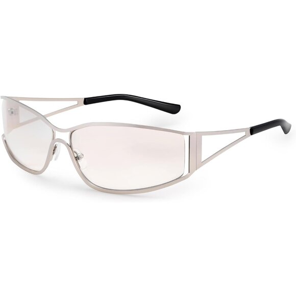 Y2K Sunglasses Women Metal Wrap Retro UV400 Protection Stylish Fashion - Picture 1 of 6